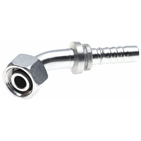 Gates Female DIN 24 degrees Cone Swivel, Light Series with O-Ring, 45 degrees Bent Tube 734792525